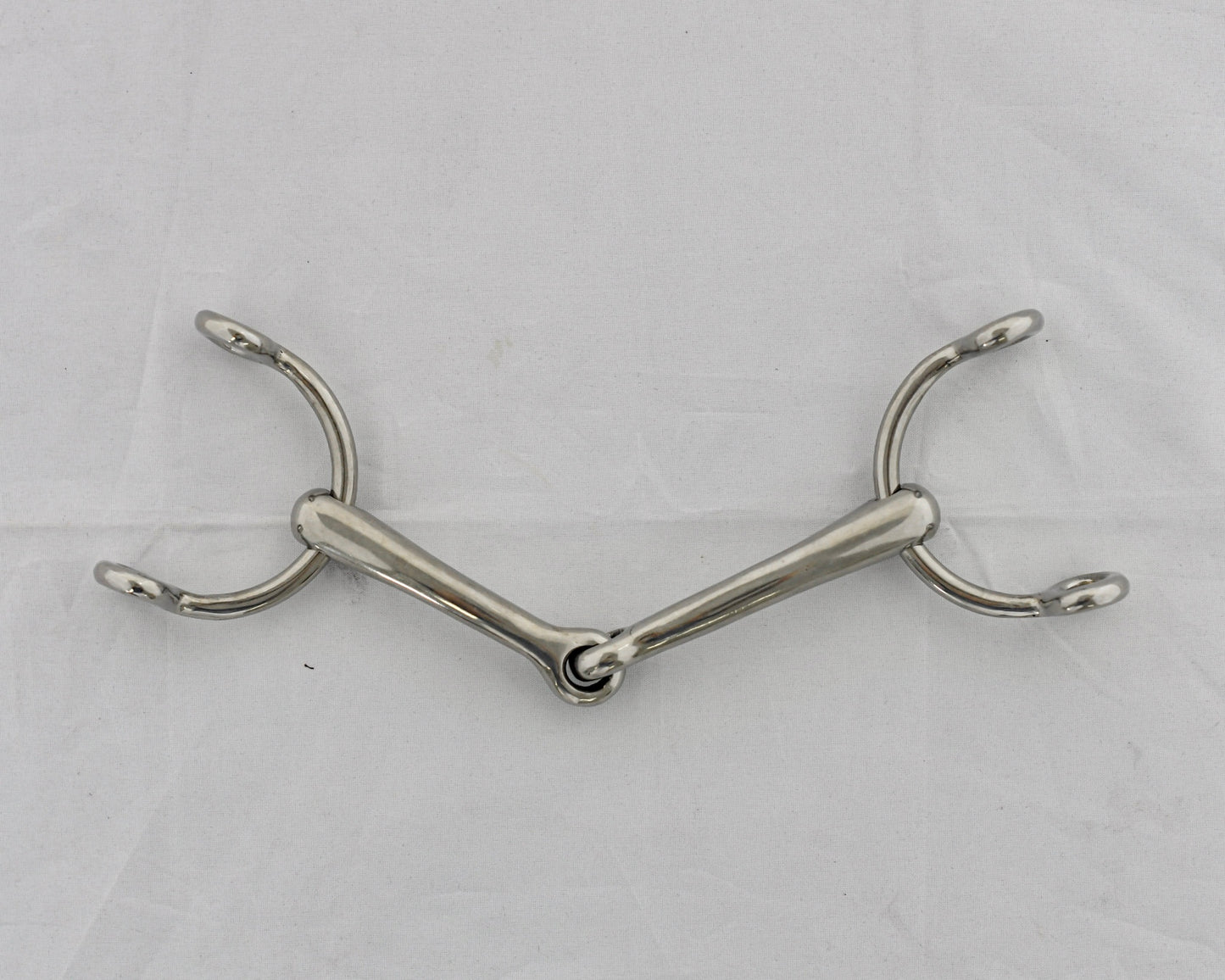 Dr. Bristol gag horse bit on a white surface.