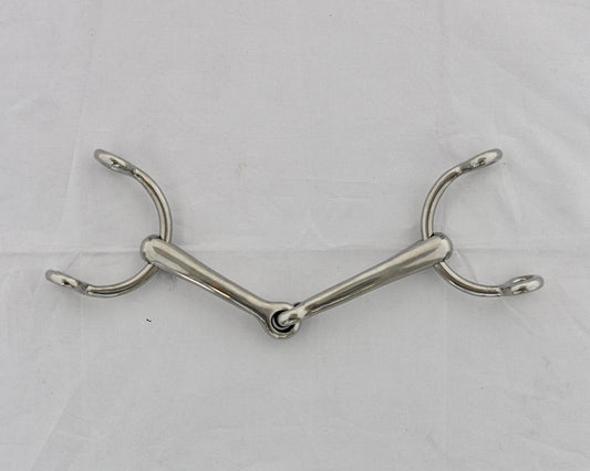 Dr. Bristol gag horse bit on a white surface.