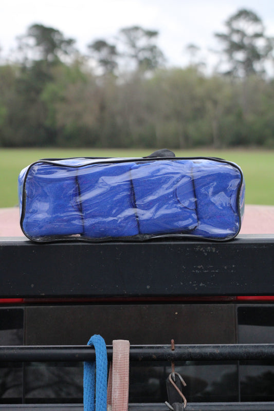 Bag of blue wraps.